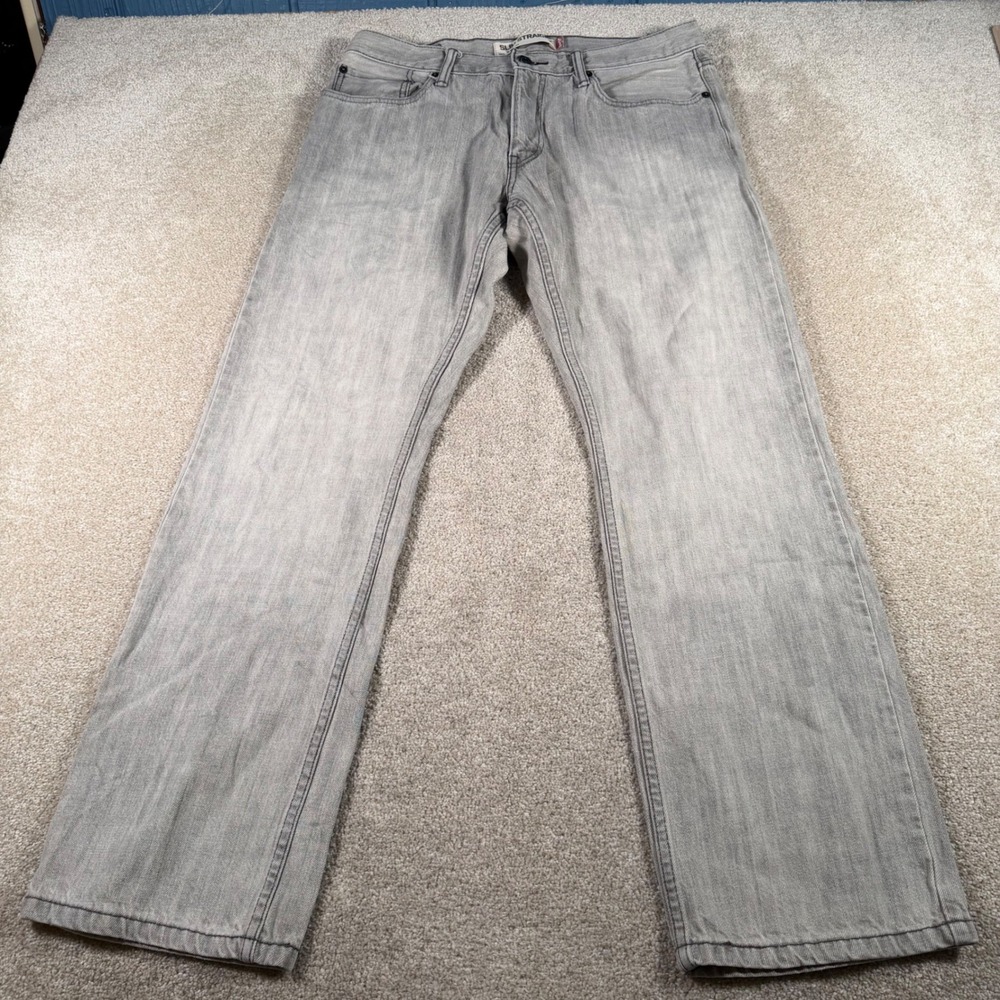 Levi's‎ 514 Slim Straight Jeans Mens 34x30 (FITS 33x30) Grey Denim Pants